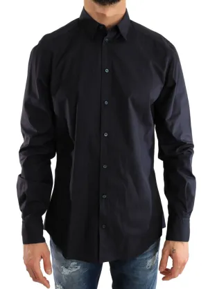 Blue Dress Formal Slim Fit Cotton Shirt