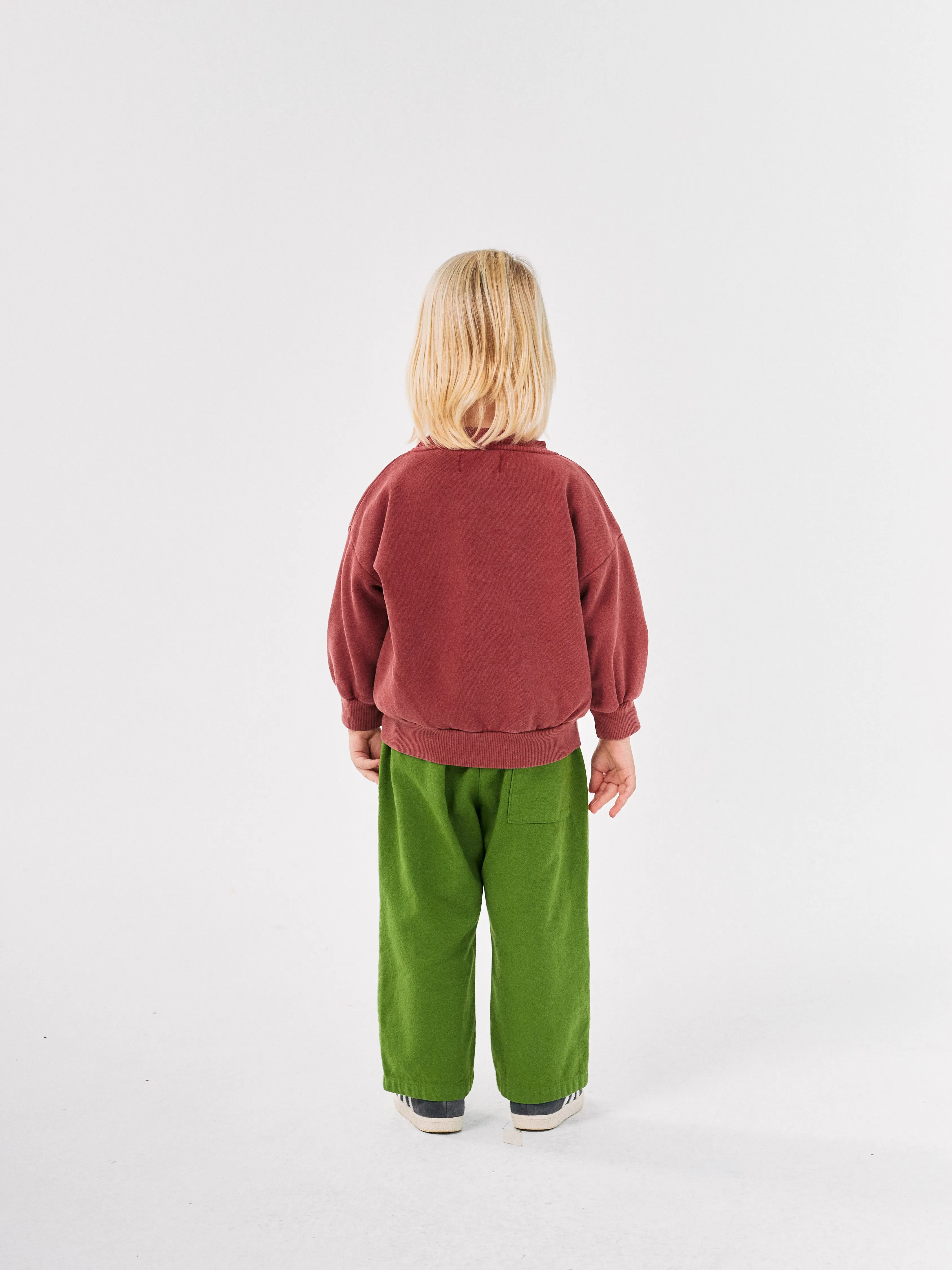 Bobo Choses Diamonds Straight Pants, Olive