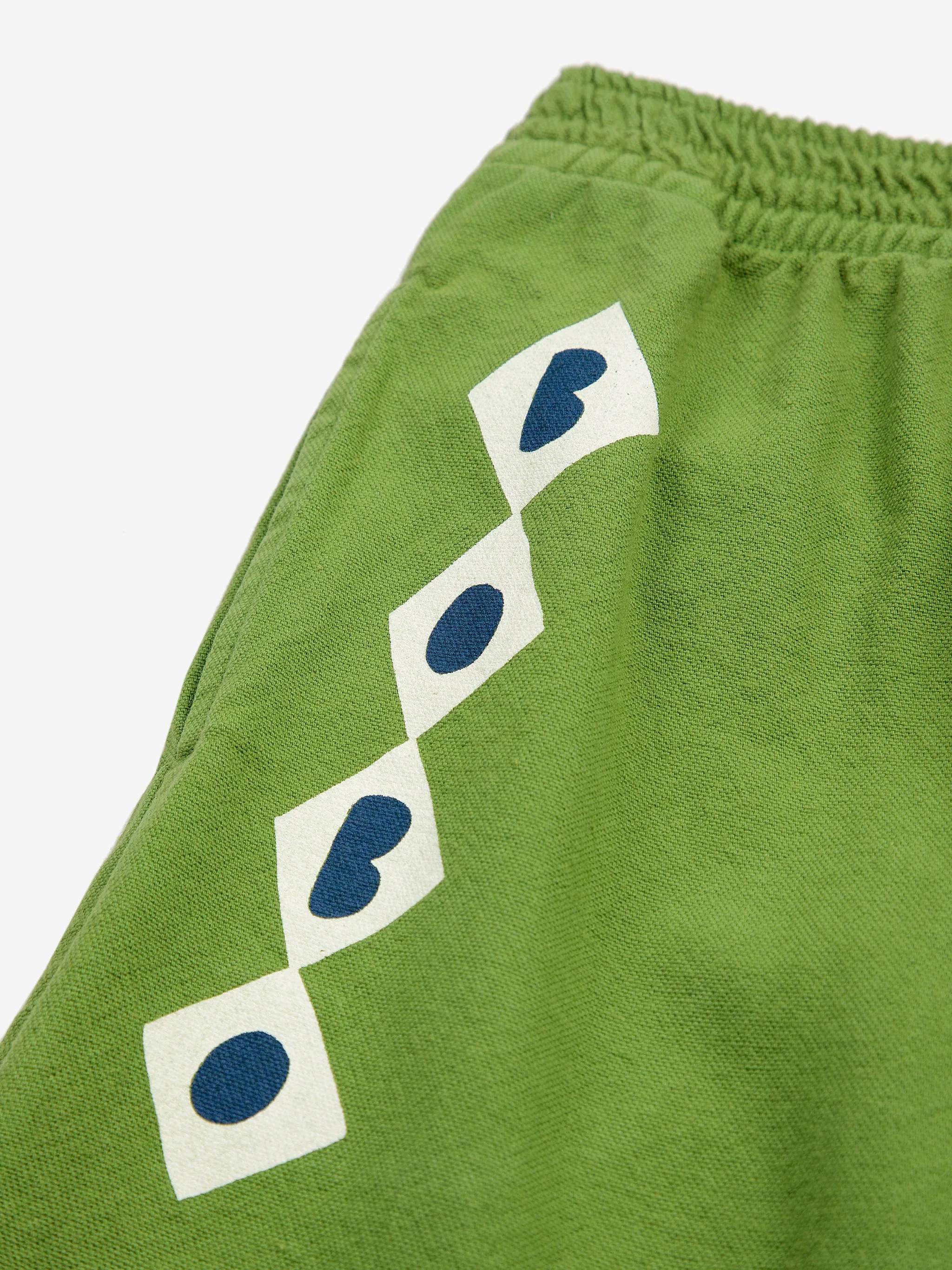 Bobo Choses Diamonds Straight Pants, Olive