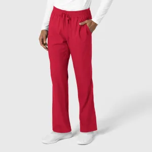 Boundless 5351 Men's Straight Leg Scrub Pants Red