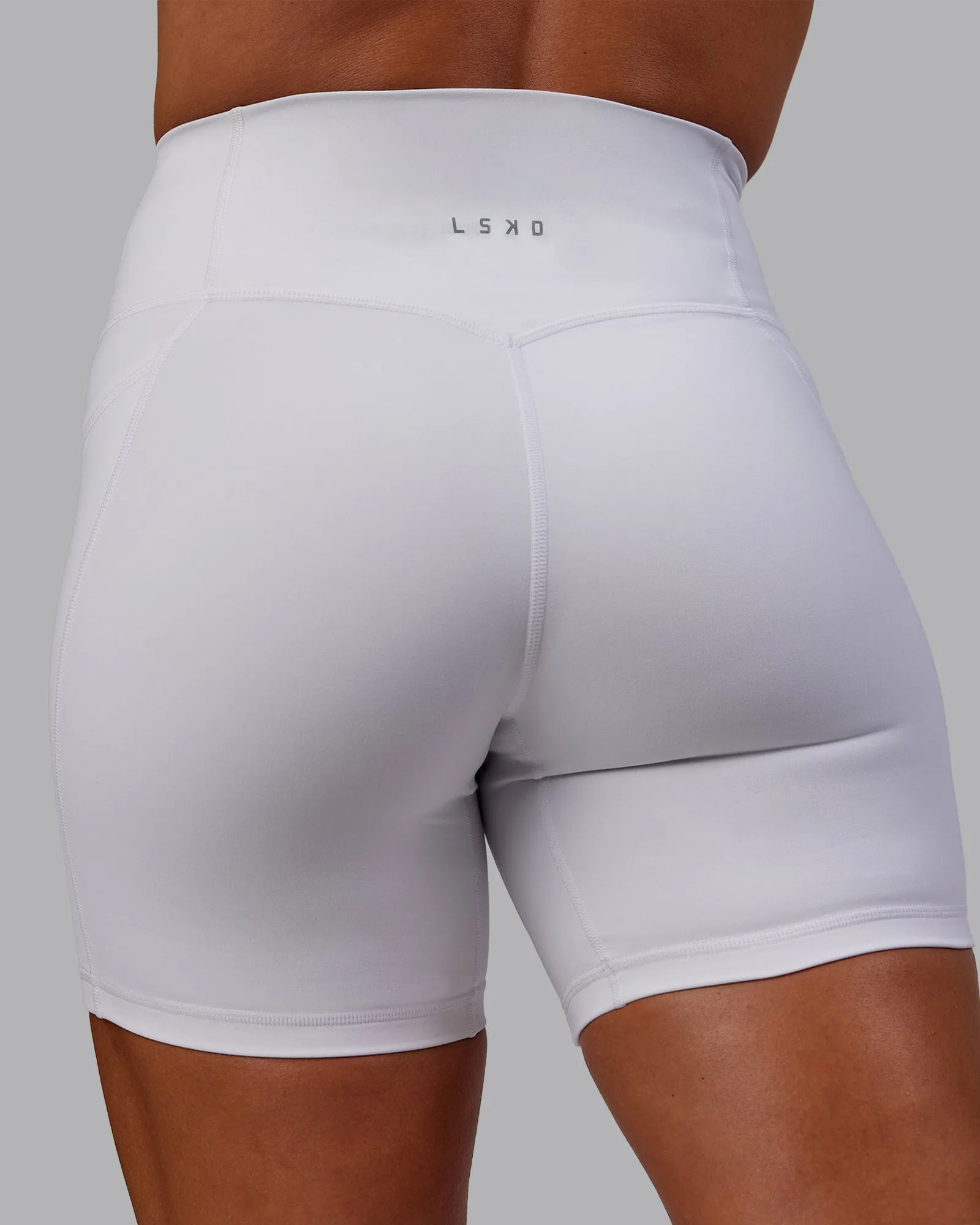 Bree Masters x Fusion Mid Short with Pockets - White