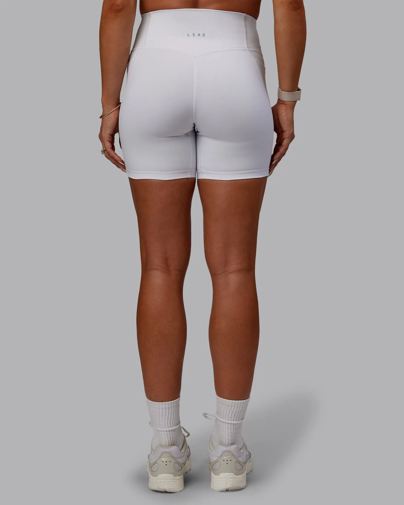 Bree Masters x Fusion Mid Short with Pockets - White