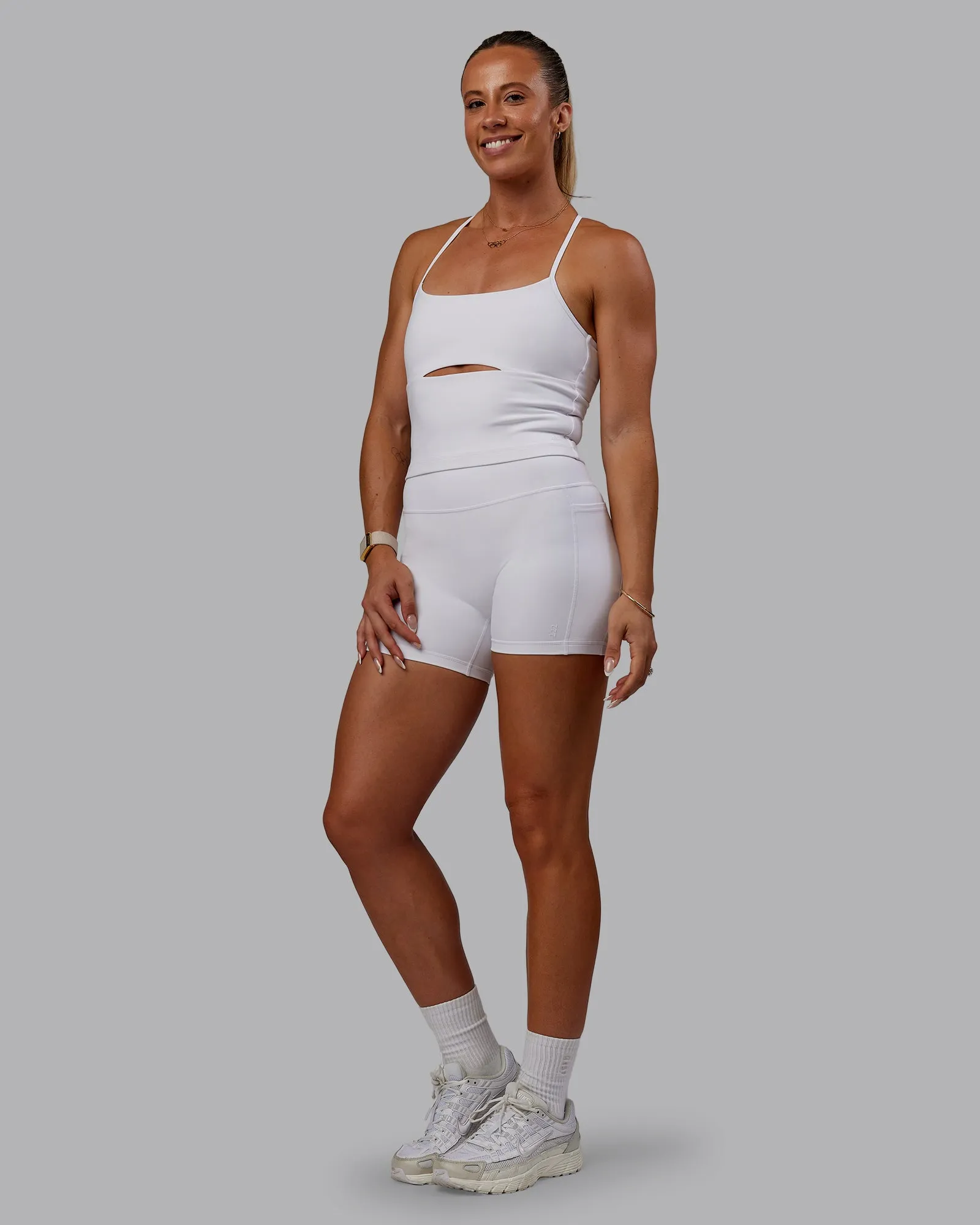 Bree Masters x Fusion X-Short with Pockets - White