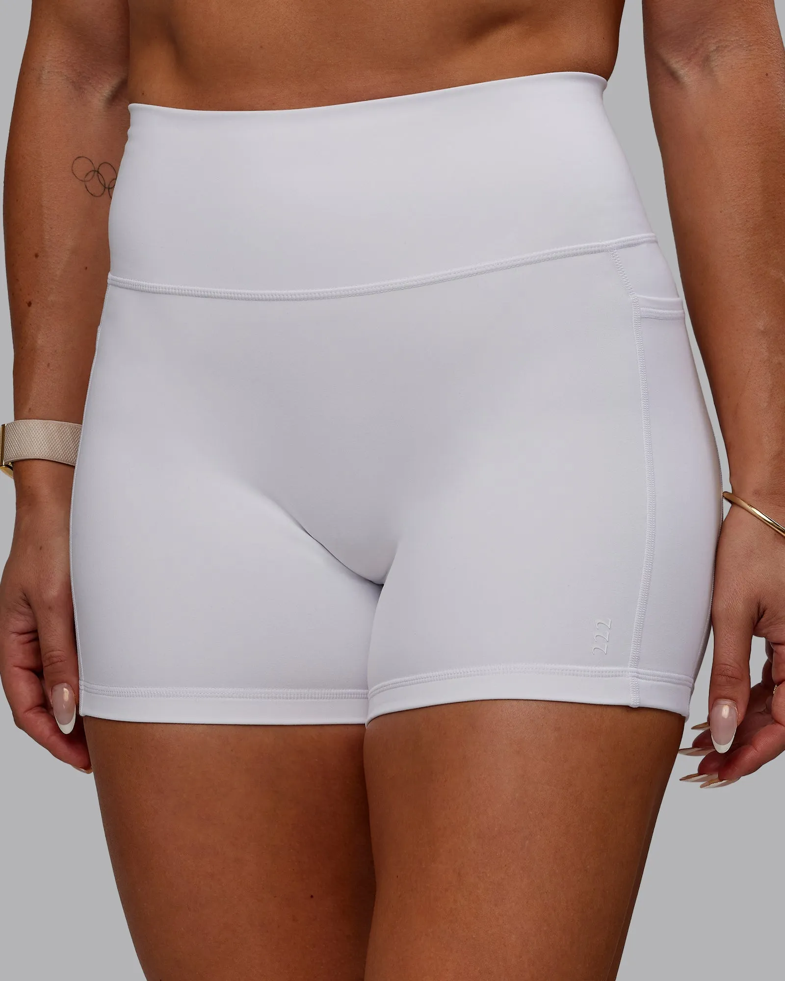 Bree Masters x Fusion X-Short with Pockets - White