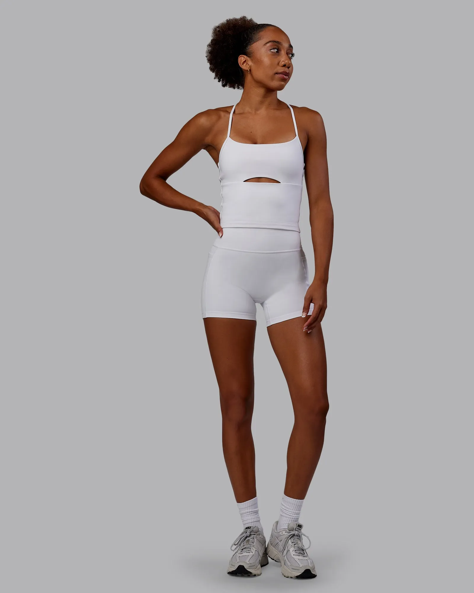 Bree Masters x Fusion X-Short with Pockets - White