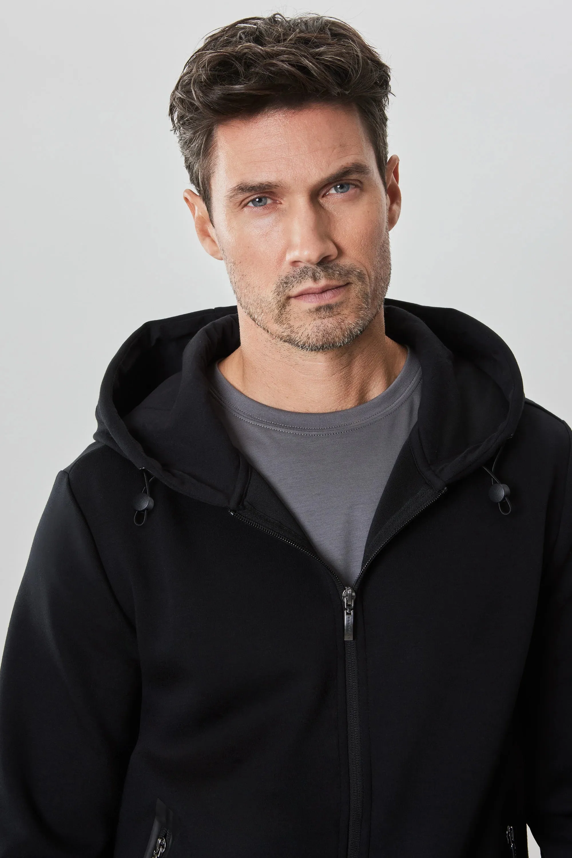 Brixton Zip Hoodie - Black