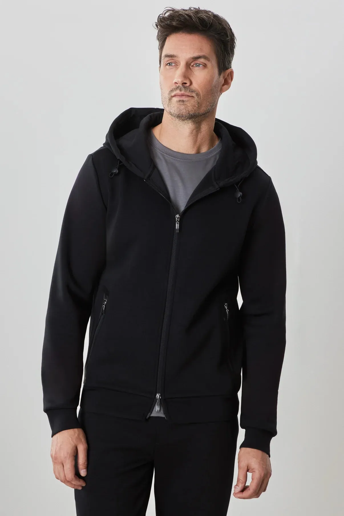 Brixton Zip Hoodie - Black