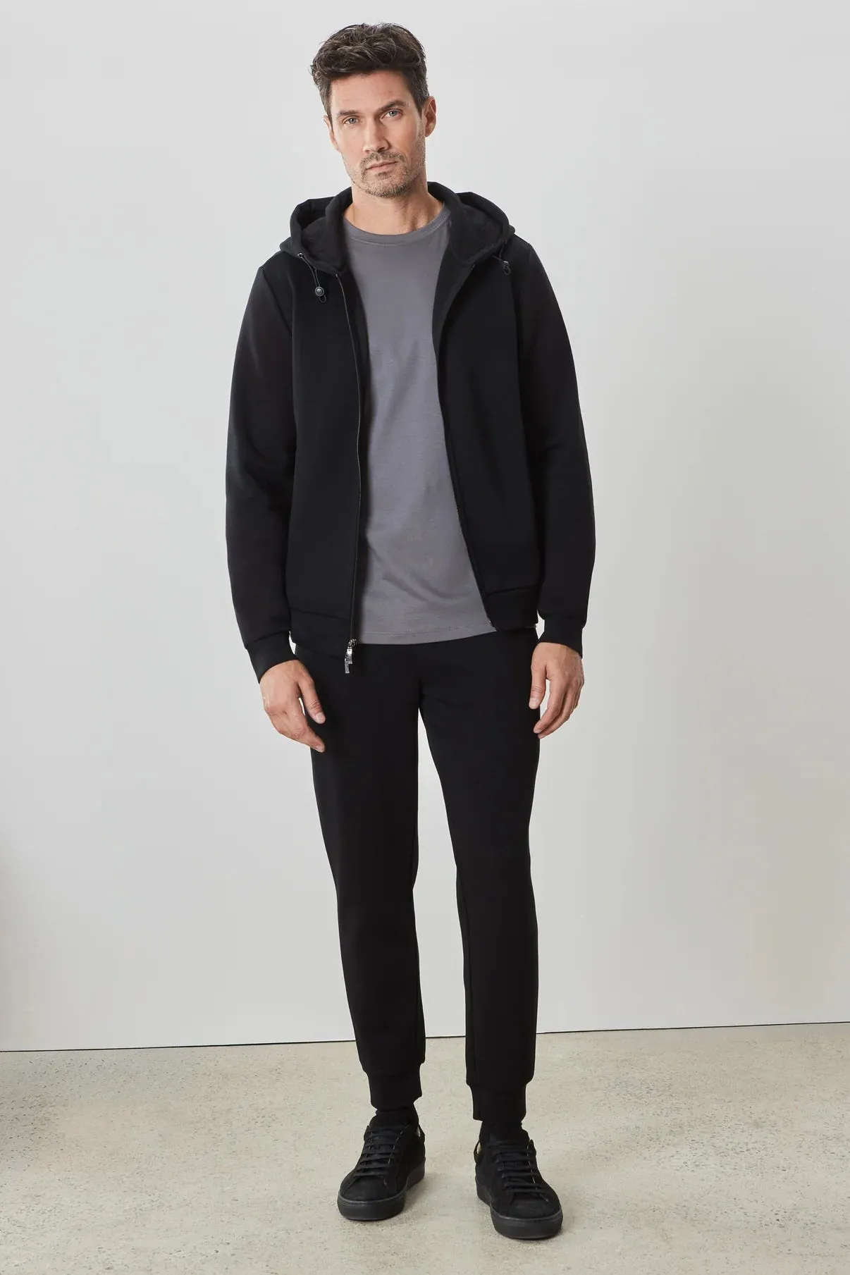 Brixton Zip Hoodie - Black