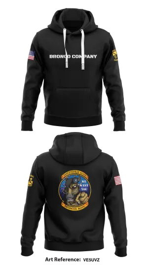 Bronco Company Store 1 Core Men's Hooded Performance Sweatshirt - ve5uVz