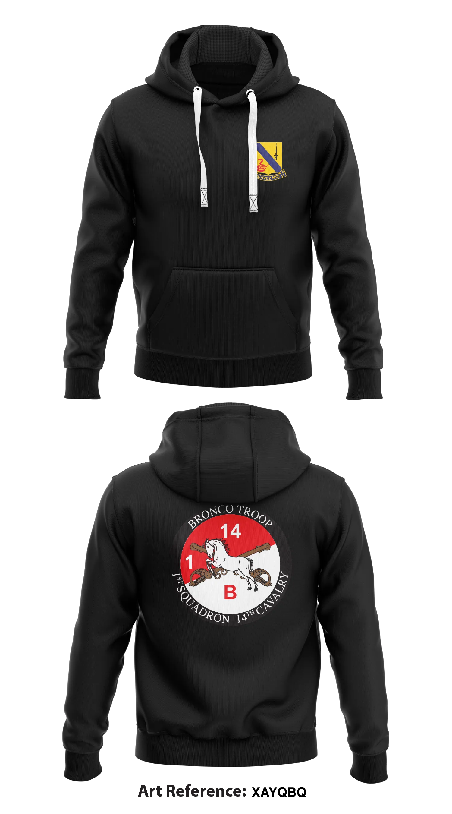Bronco Troop, 1-14 Cav Store 1  Core Men's Hooded Performance Sweatshirt - xayqBq