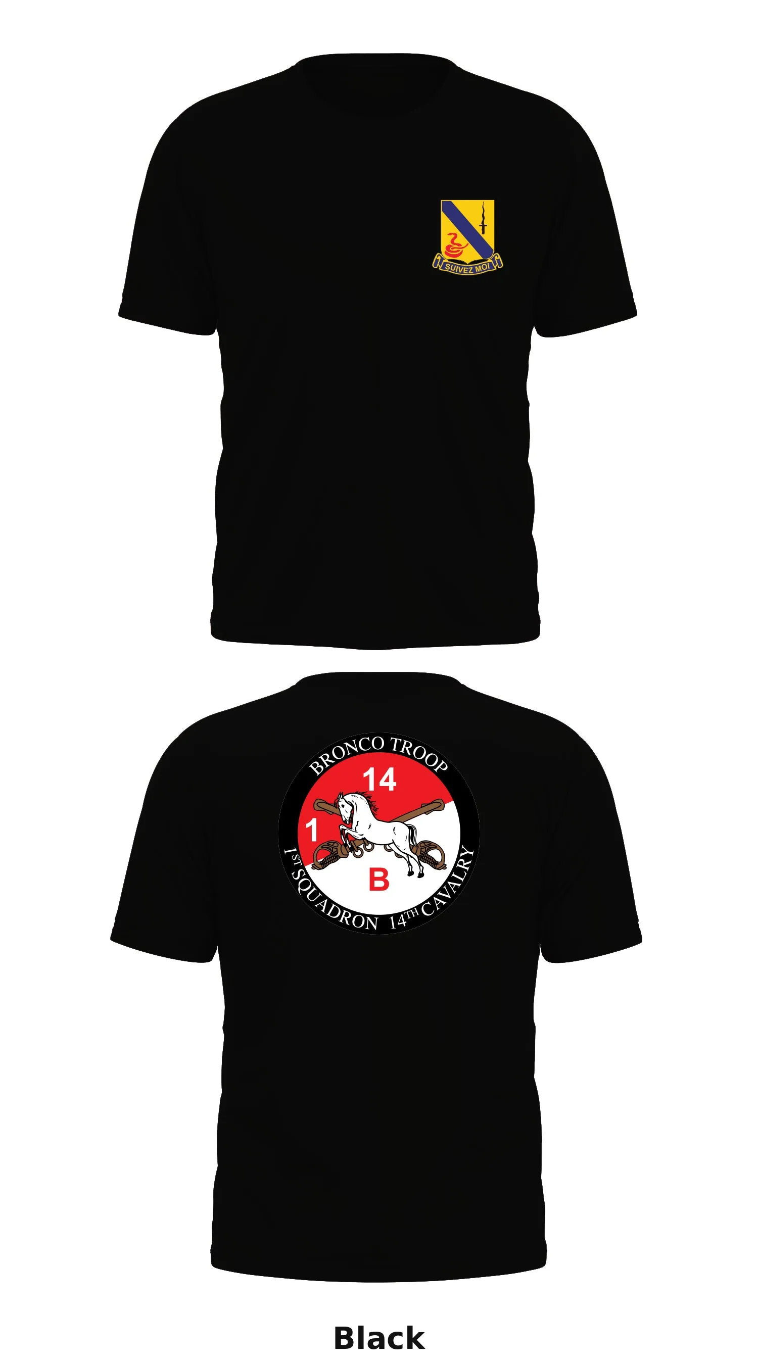 Bronco Troop, 1-14 Cav Store 1 Core Men's SS Performance Tee - 85679156947