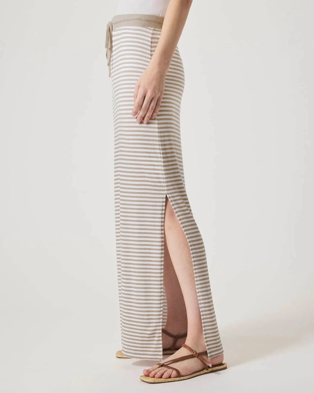 Brooke Stripe Skirt by Splendid | Fawn Stripe