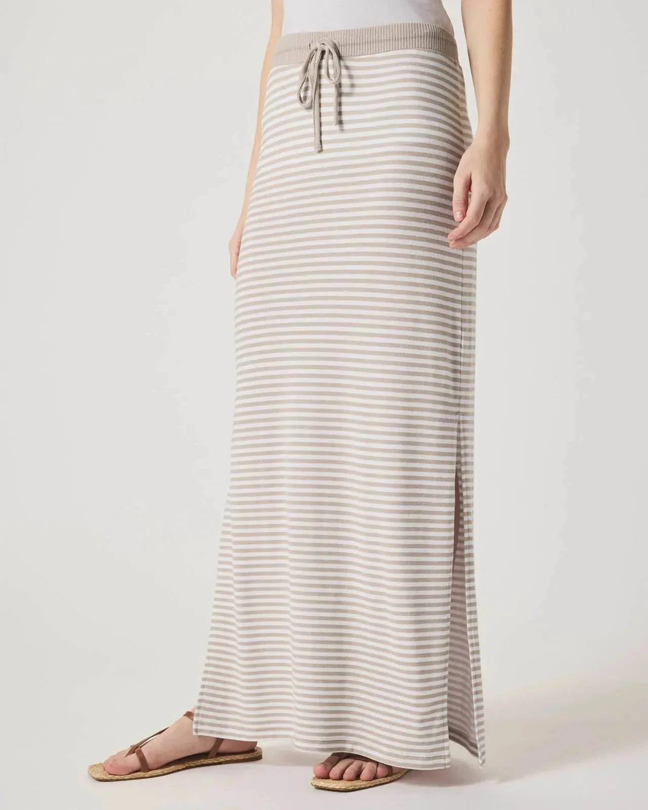 Brooke Stripe Skirt by Splendid | Fawn Stripe