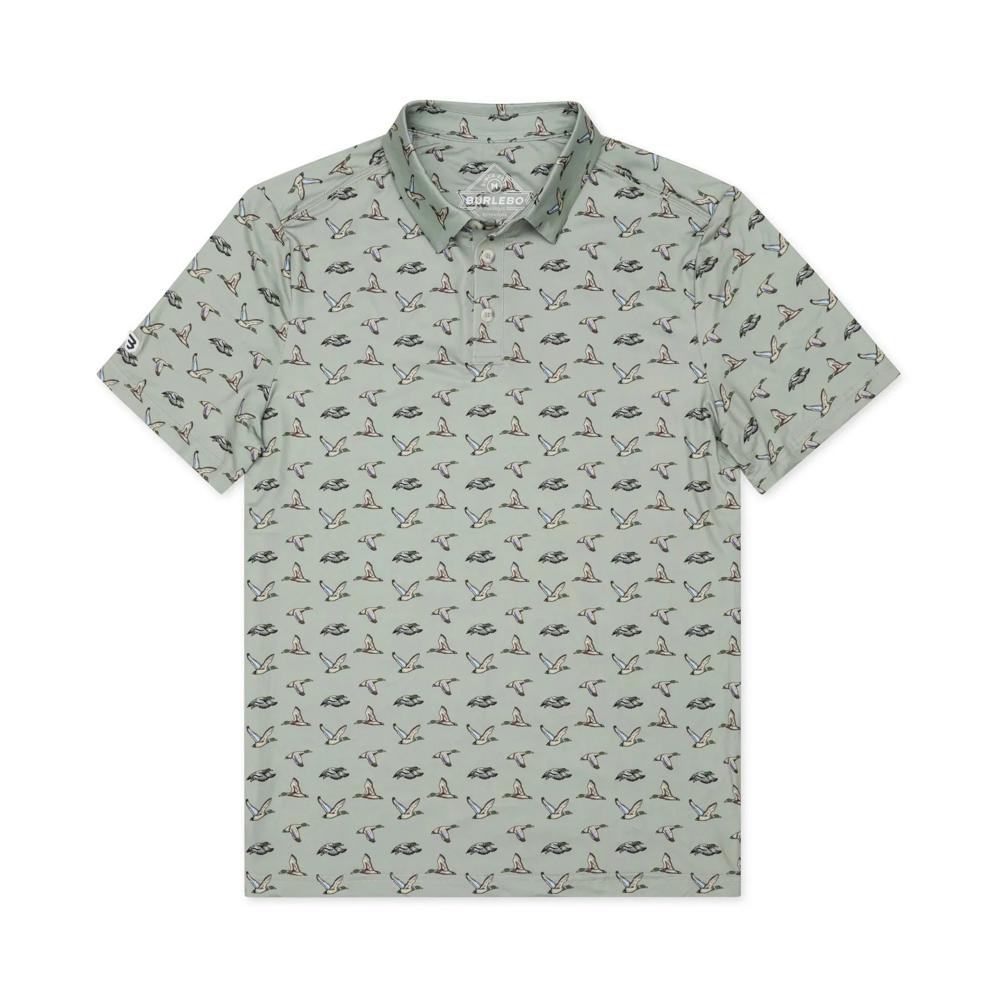 Burlebo Green Flying Ducks Performance Polo