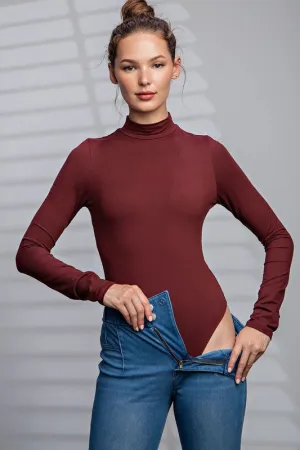 Butter Soft Mock Neck Long Sleeve Bodysuit