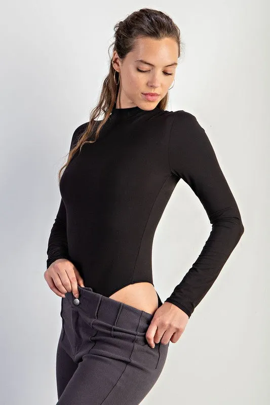 Butter Soft Mock Neck Long Sleeve Bodysuit