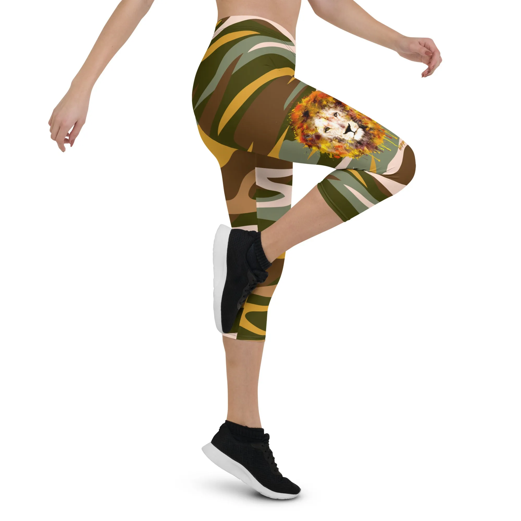 Camo Rays Capri Leggings
