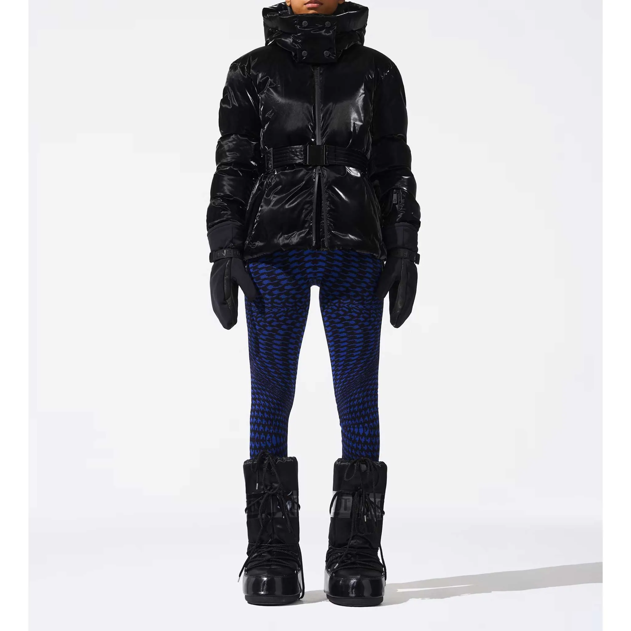 Candice Ski Jacket in Liquid Black