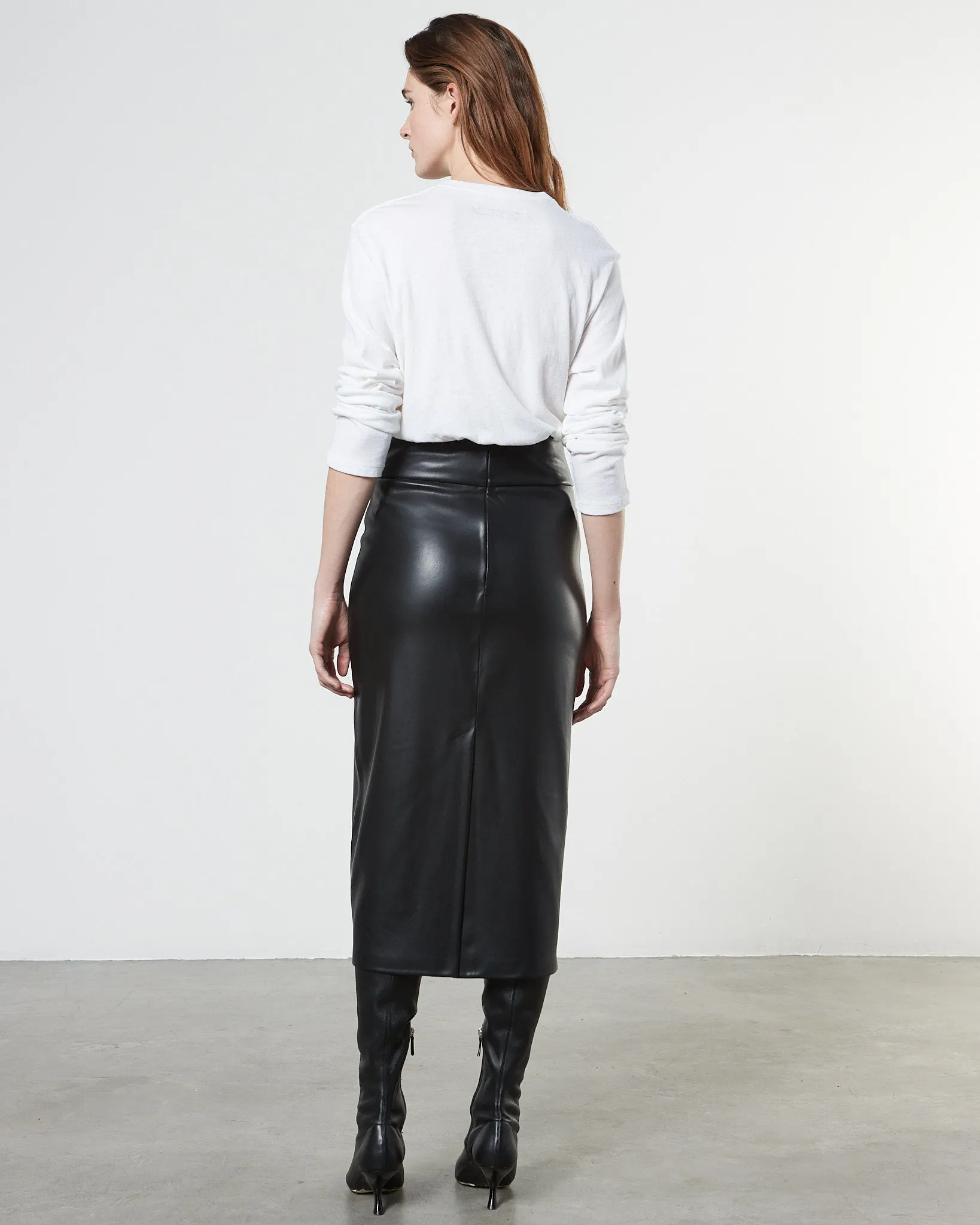 Cashmere Loose Tee in White