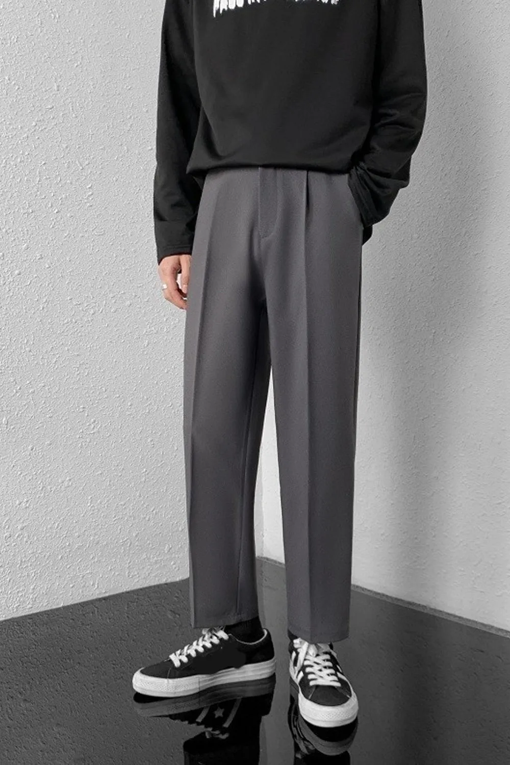 Casual Solid Color Straight Ankle Length Long Pants