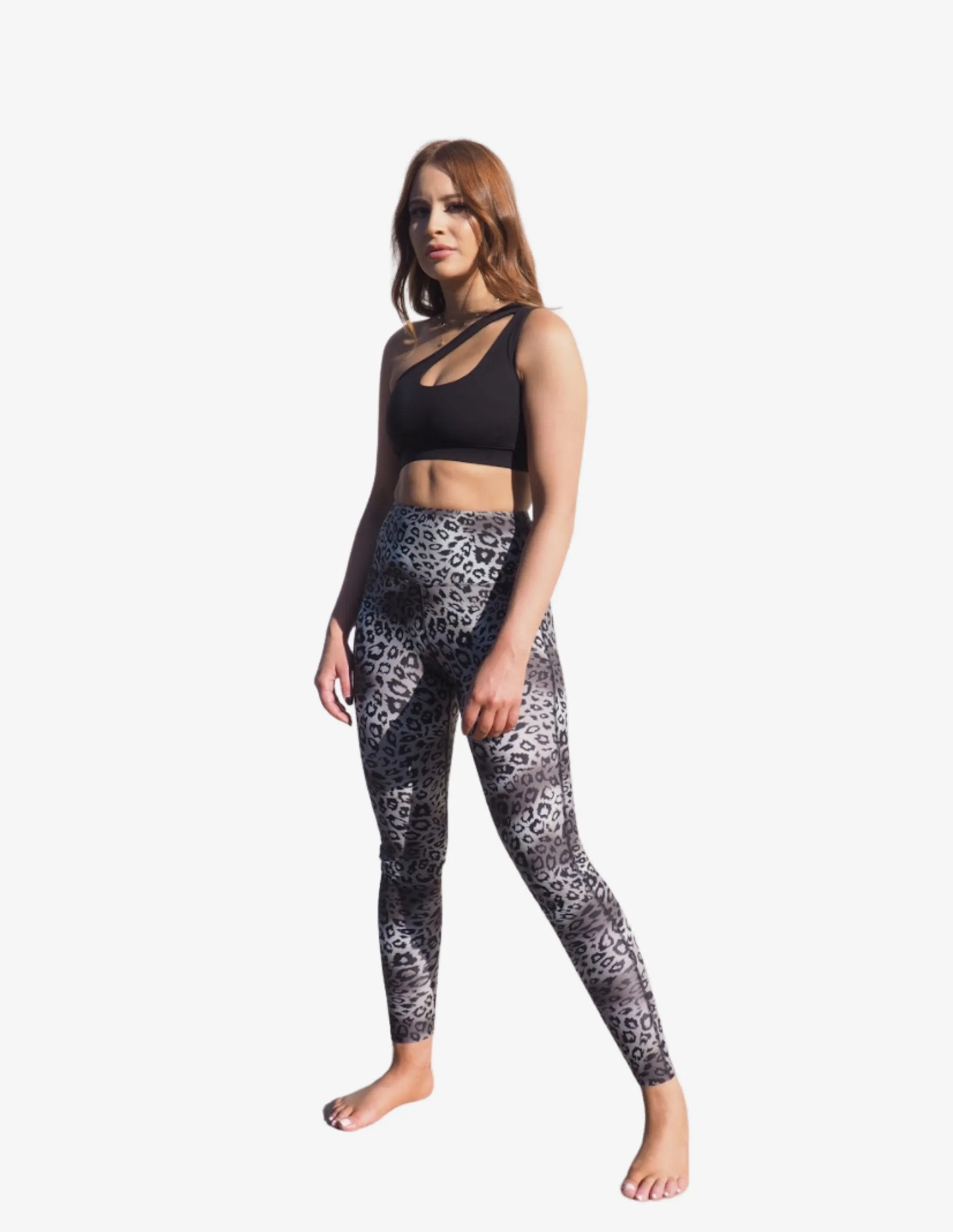 CELINE LEGGINGS BLACK SNOW LEOPARD