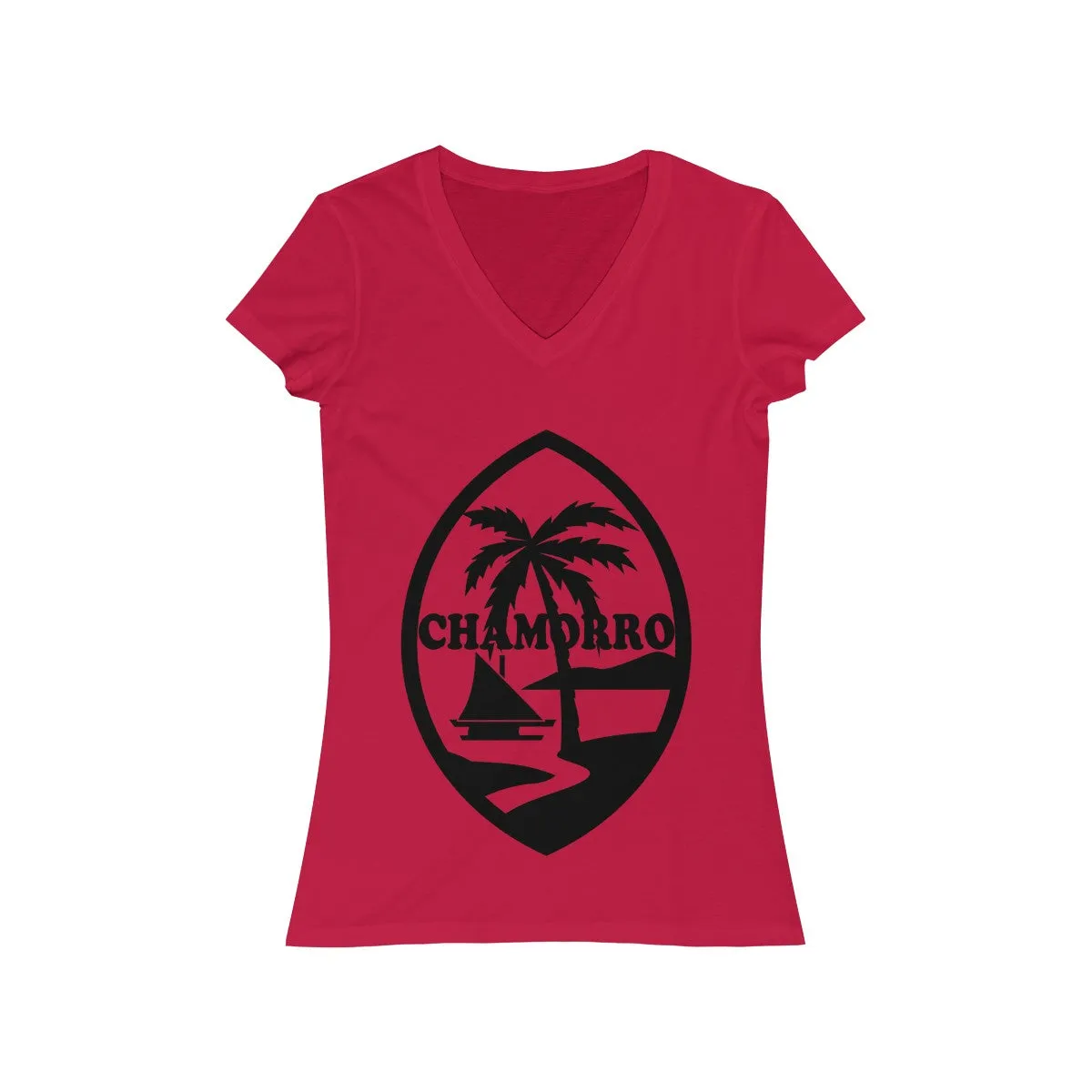 Chamorro Palms Short Sleeve V-Neck Tee