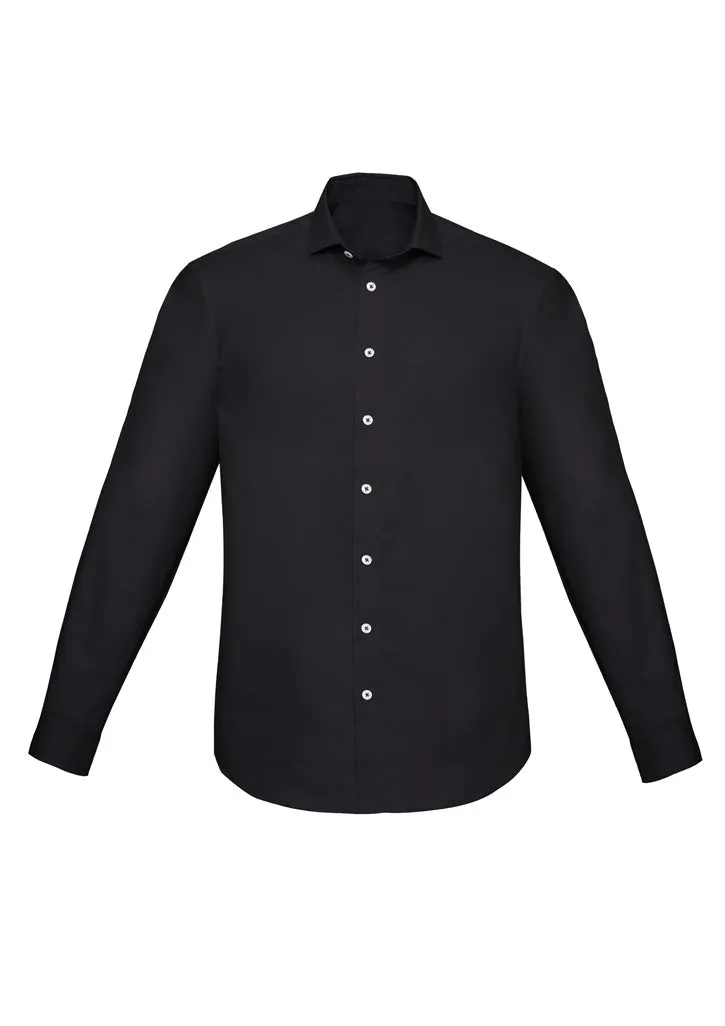 Charlie Slim Fit Long Sleeve Shirt - Black