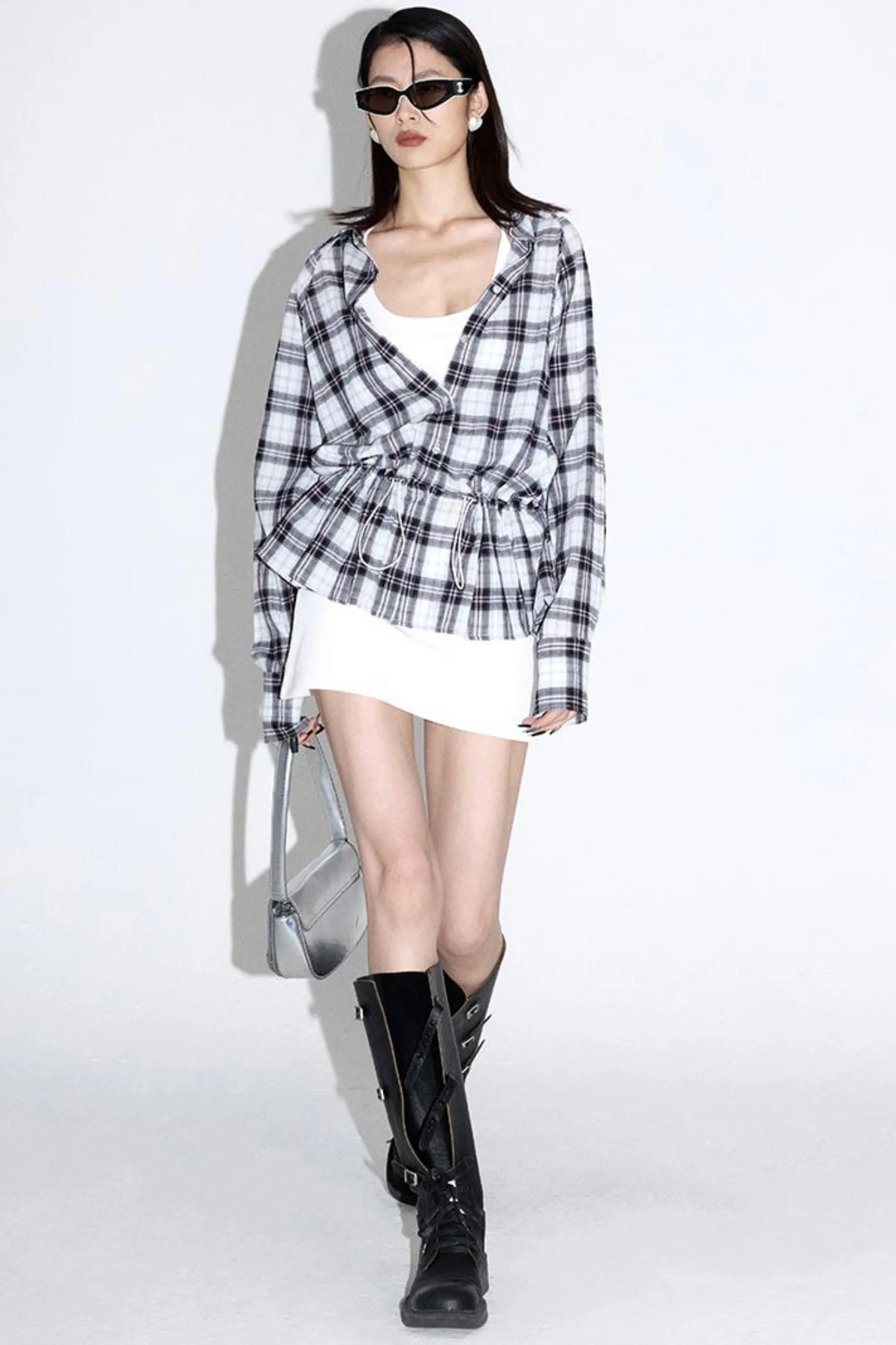 Check Pattern Loose Fit Shirt