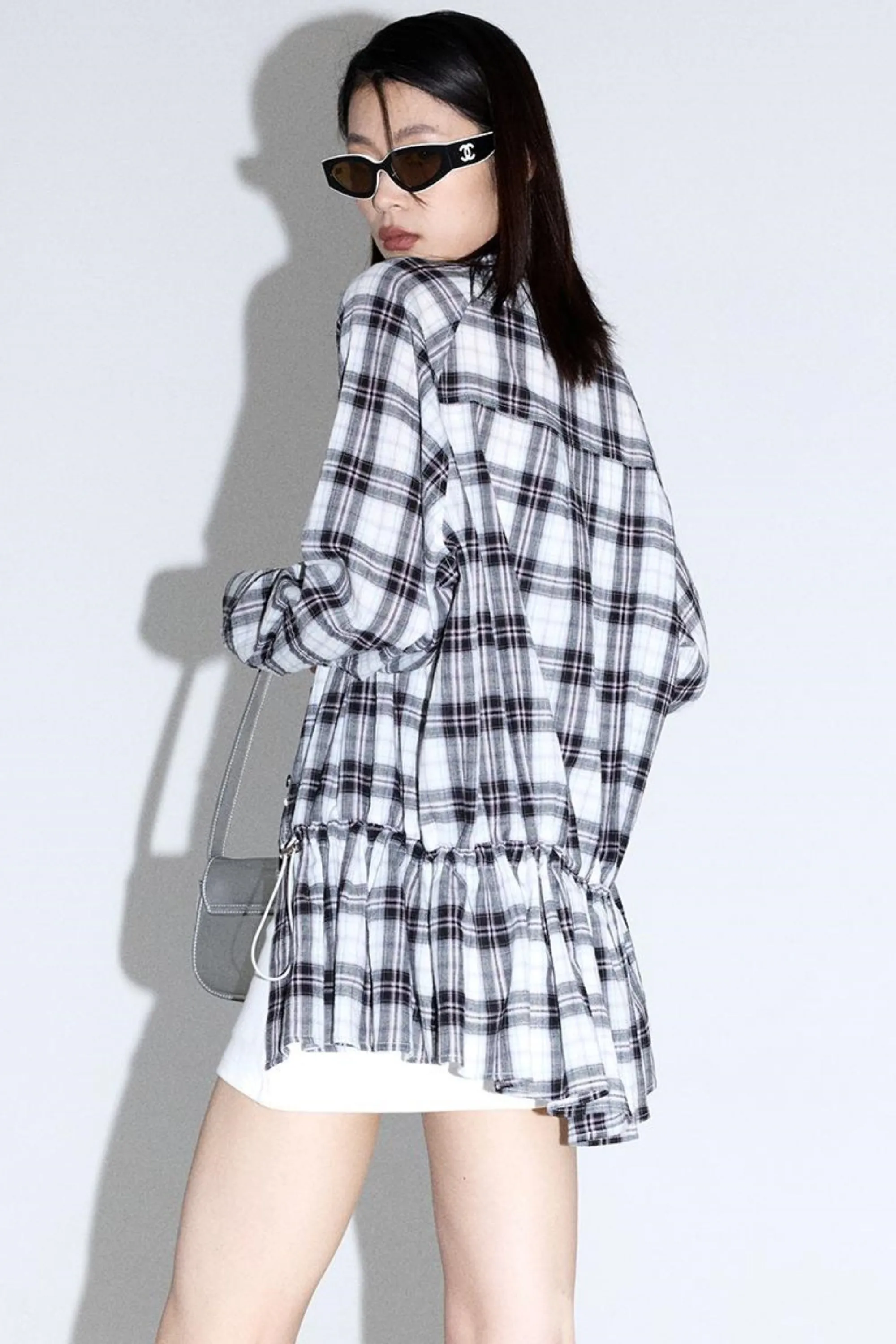 Check Pattern Loose Fit Shirt