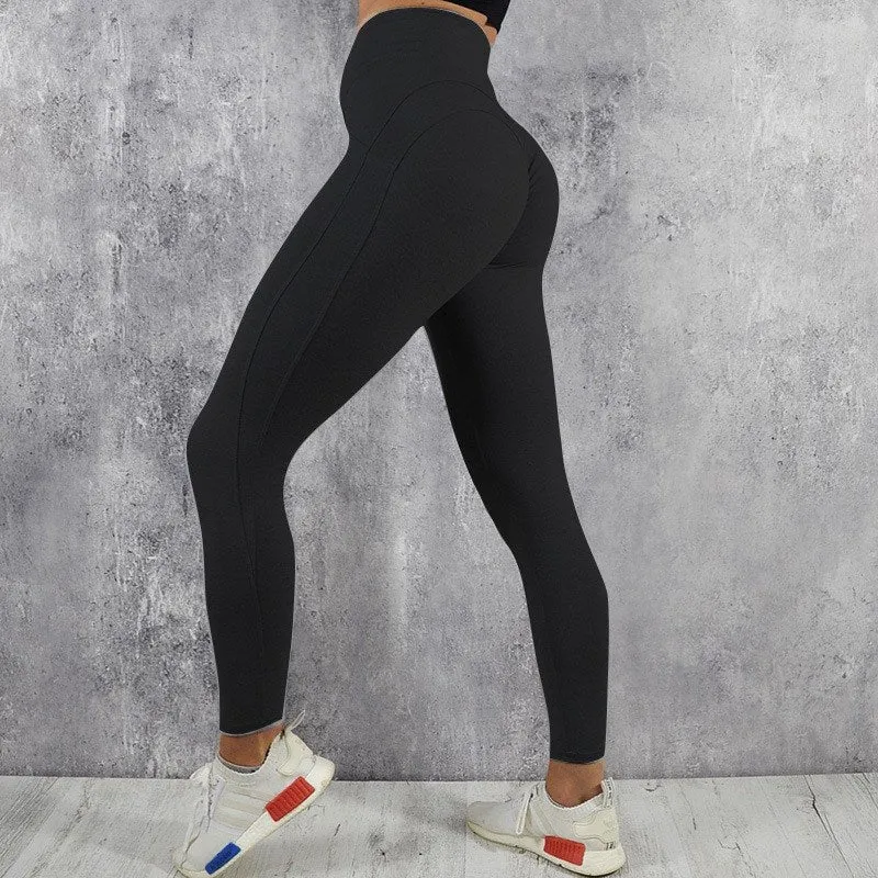 CHRLEISURE Women Workout Leggings Push Up Fitness Leggings Female Fashion Patchwork Leggings Mujer 3Color