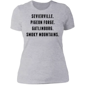 City Names (Black) - Women's Tee