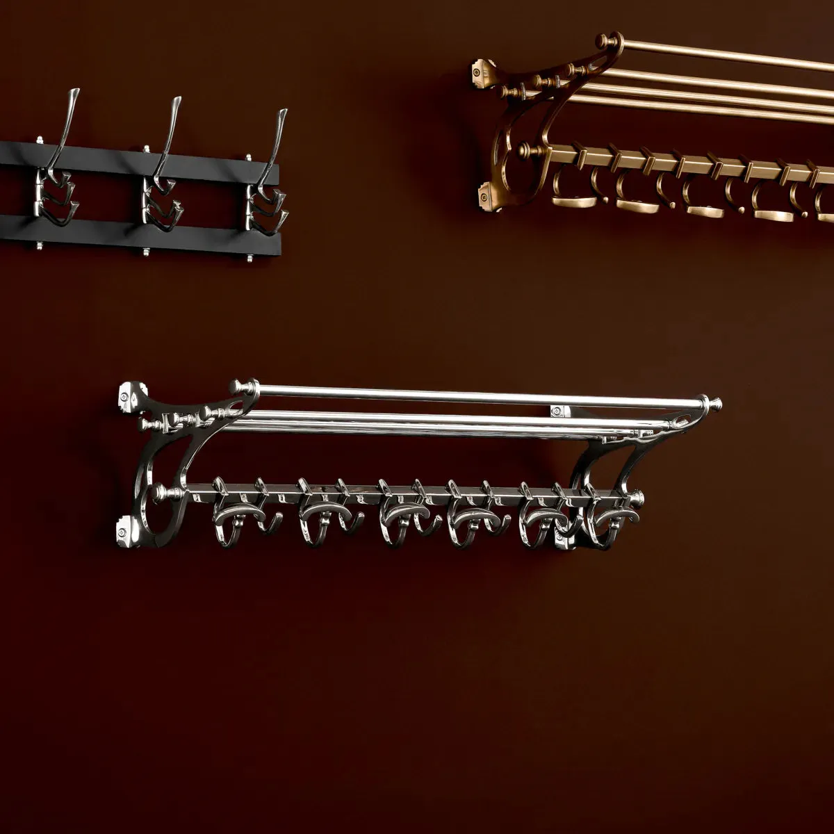 Coatrack Hudson S - Nickel Finish