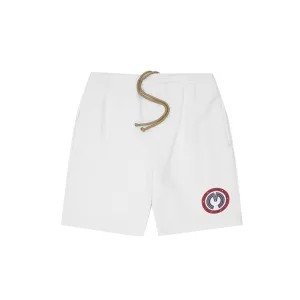 CONTEMPO RETRO "RING" SWEATSHORTS IN WHITE