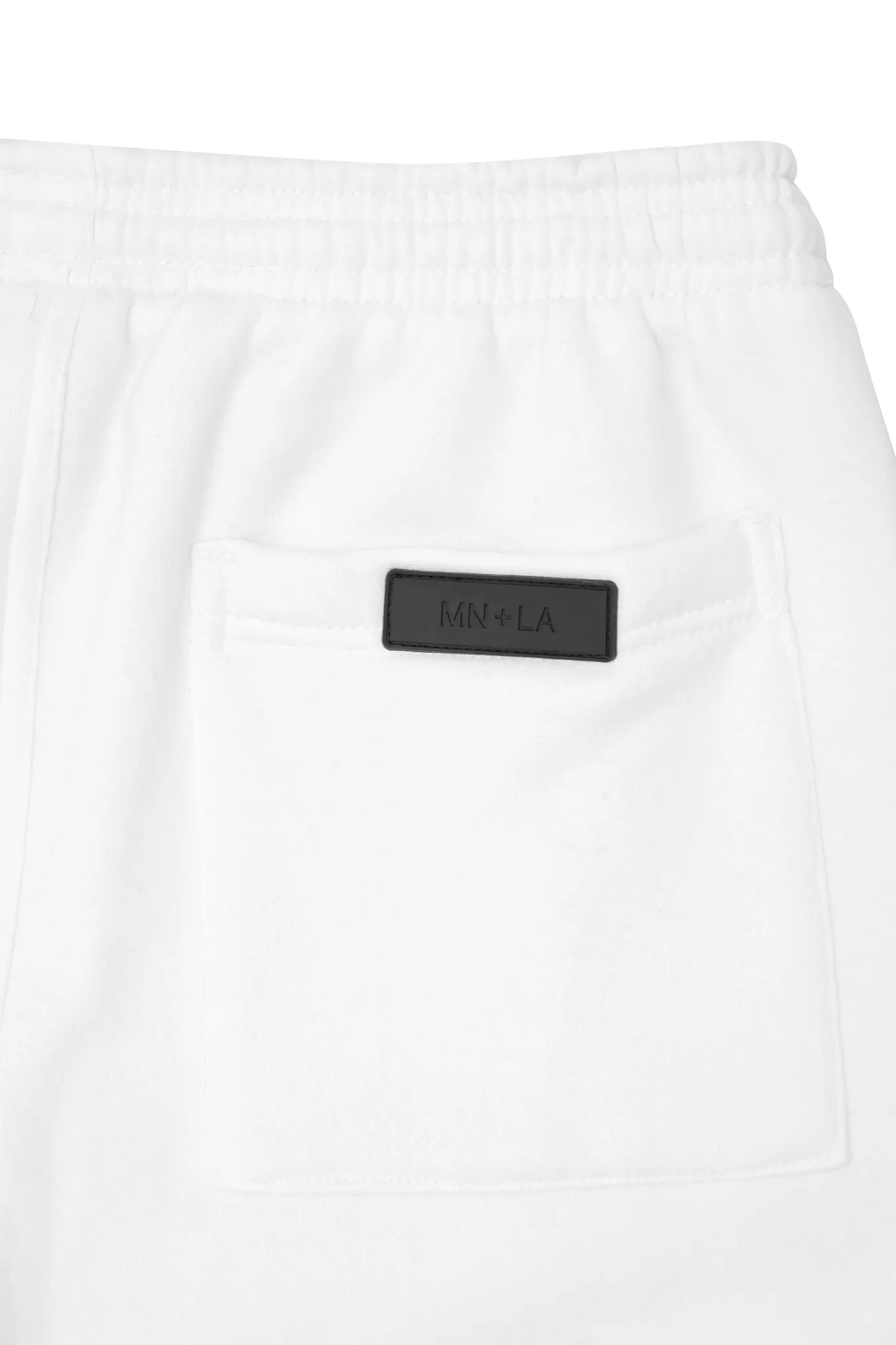 CONTEMPO RETRO "RING" SWEATSHORTS IN WHITE