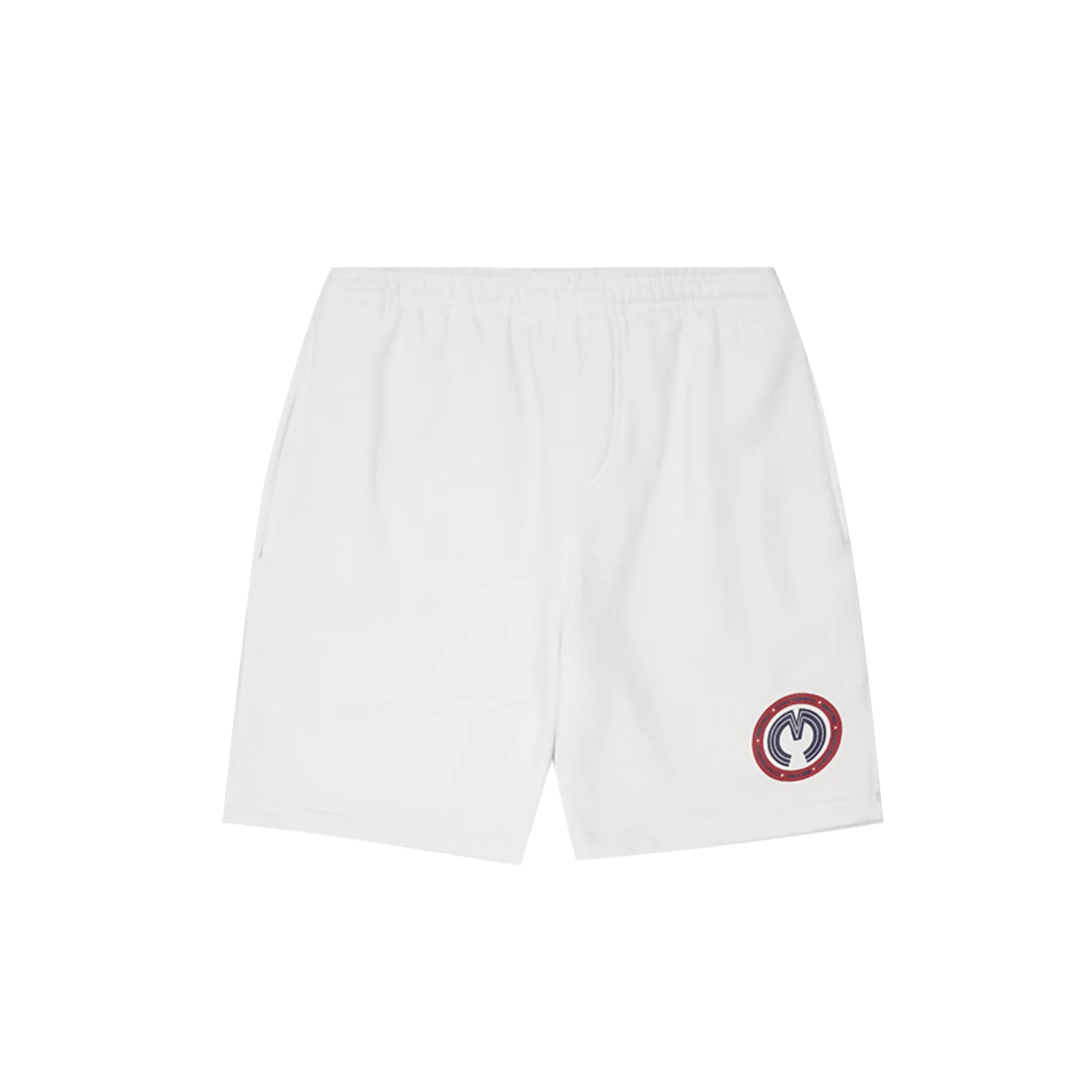 CONTEMPO RETRO "RING" SWEATSHORTS IN WHITE