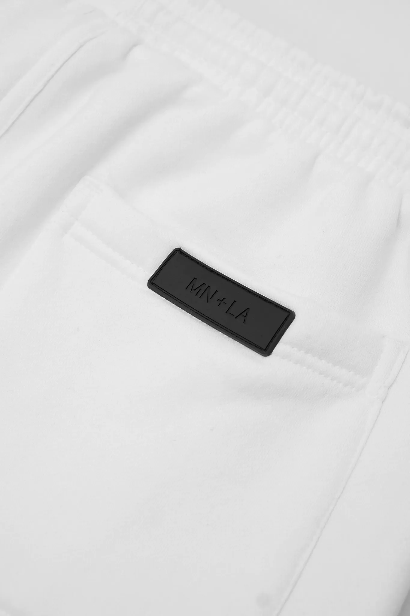 CONTEMPO RETRO "RING" SWEATSHORTS IN WHITE
