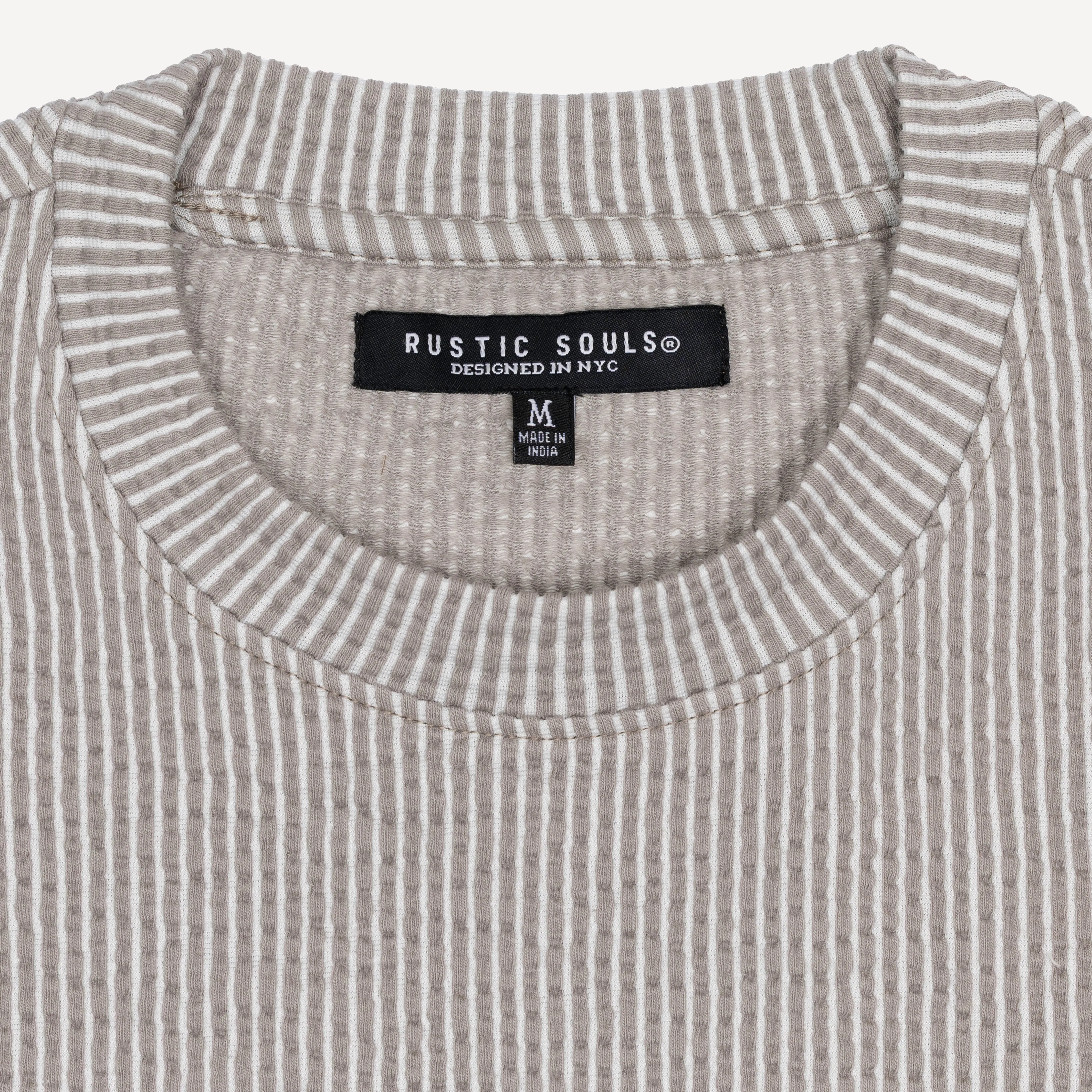 Cool Knit Seersucker Relaxed Tee - Wet Weather / White Stripe