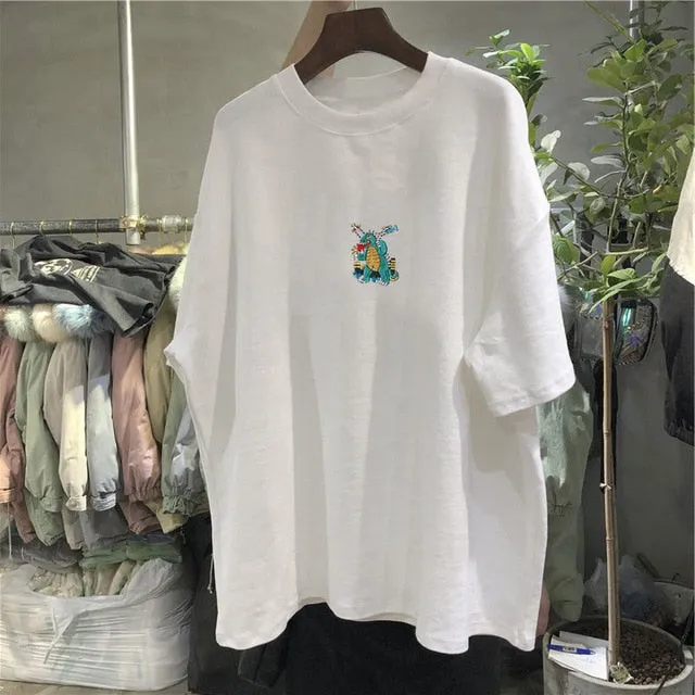 Cotton Loose T-Shirt in Various Designs