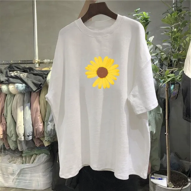 Cotton Loose T-Shirt in Various Designs