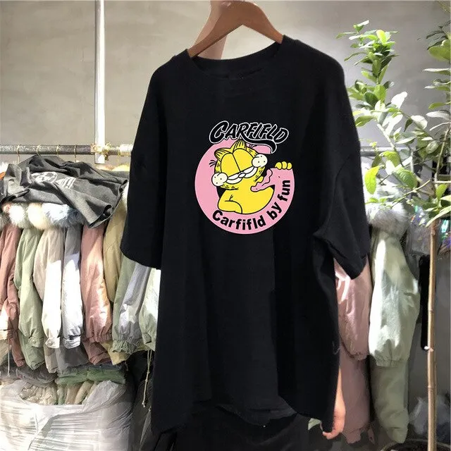 Cotton Loose T-Shirt in Various Designs