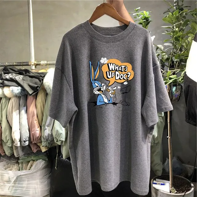 Cotton Loose T-Shirt in Various Designs
