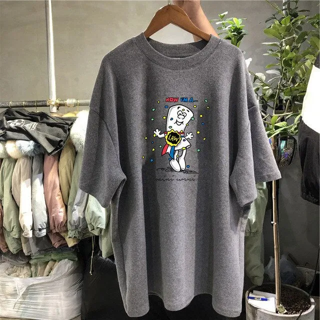 Cotton Loose T-Shirt in Various Designs