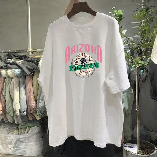 Cotton Loose T-Shirt in Various Designs