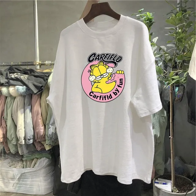 Cotton Loose T-Shirt in Various Designs