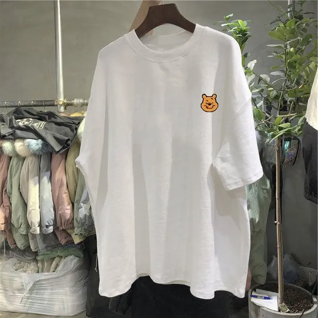 Cotton Loose T-Shirt in Various Designs