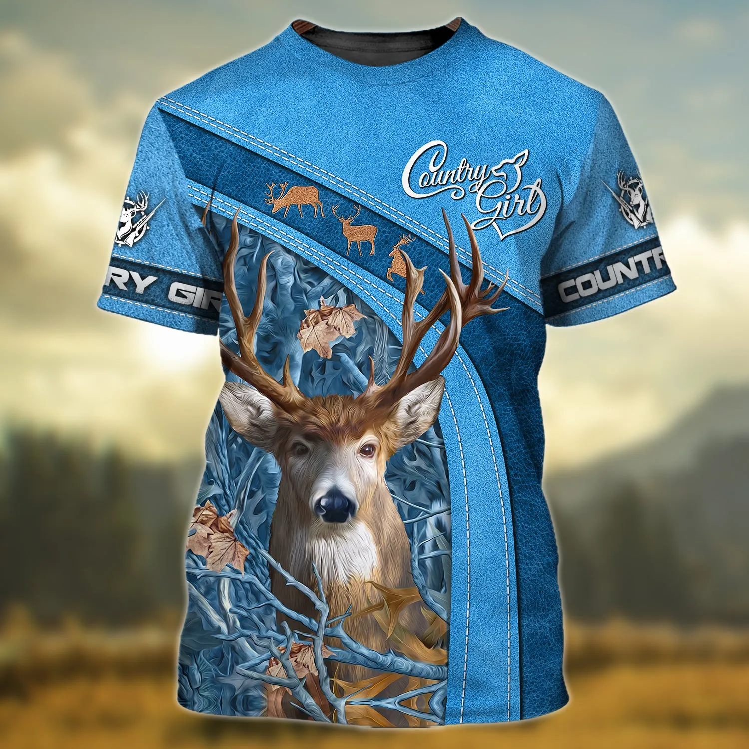 Country Girl - 3D Full Print Shirts - 523 (Blue)
