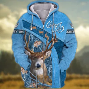 Country Girl - 3D Full Print Shirts - 523 (Blue)