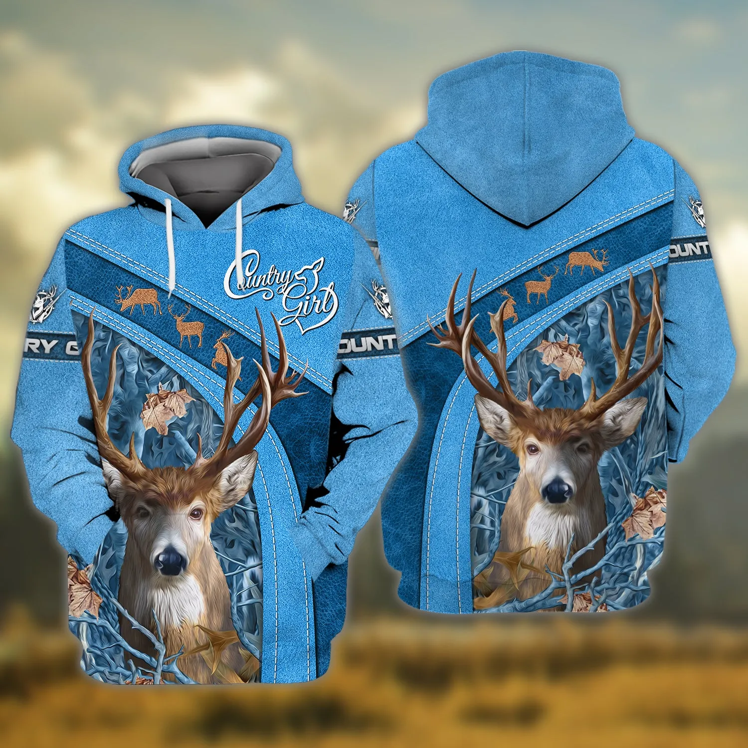 Country Girl - 3D Full Print Shirts - 523 (Blue)