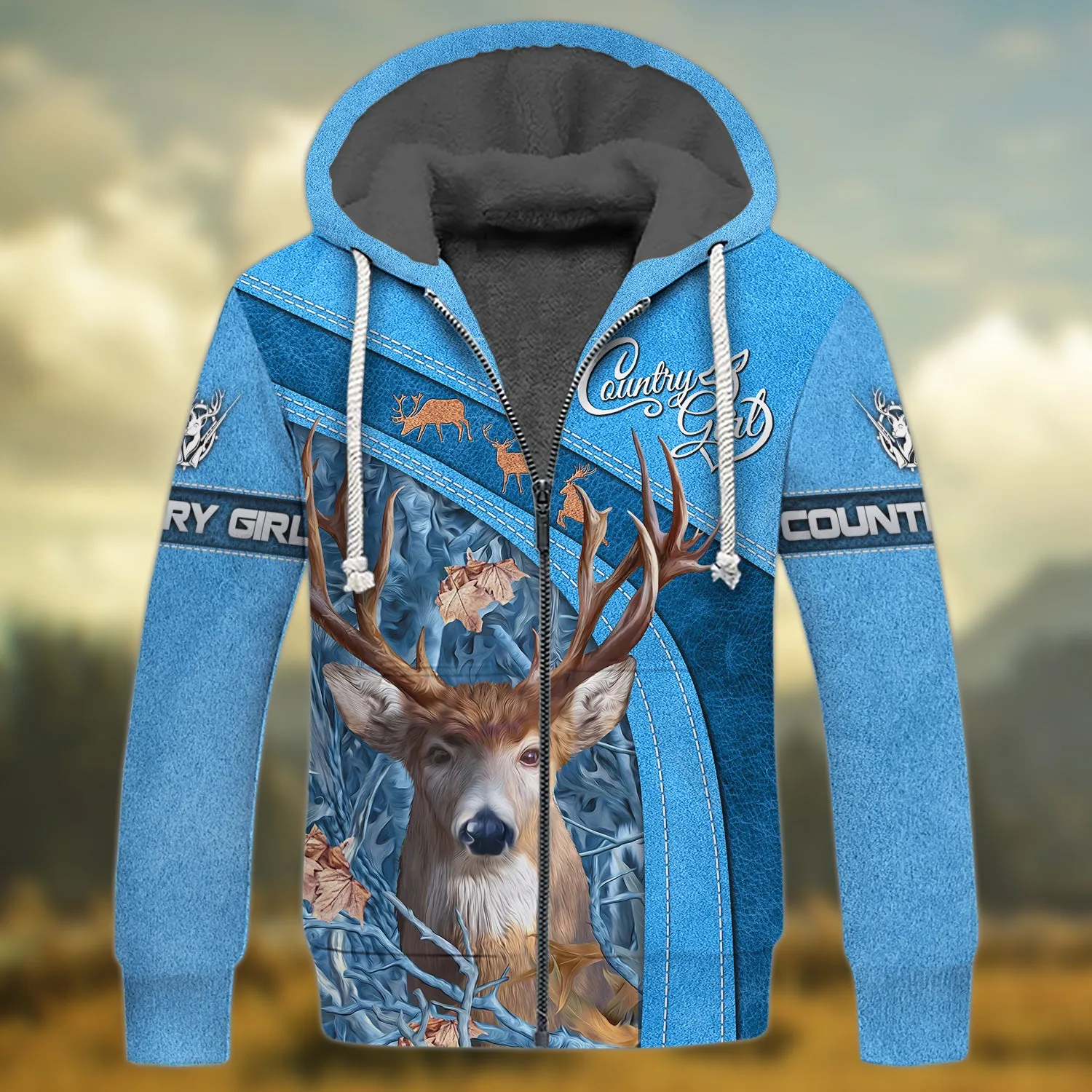 Country Girl - 3D Full Print Shirts - 523 (Blue)