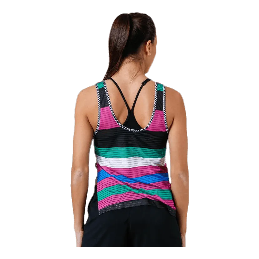 Court Printed Dry Tank Pink/Blue